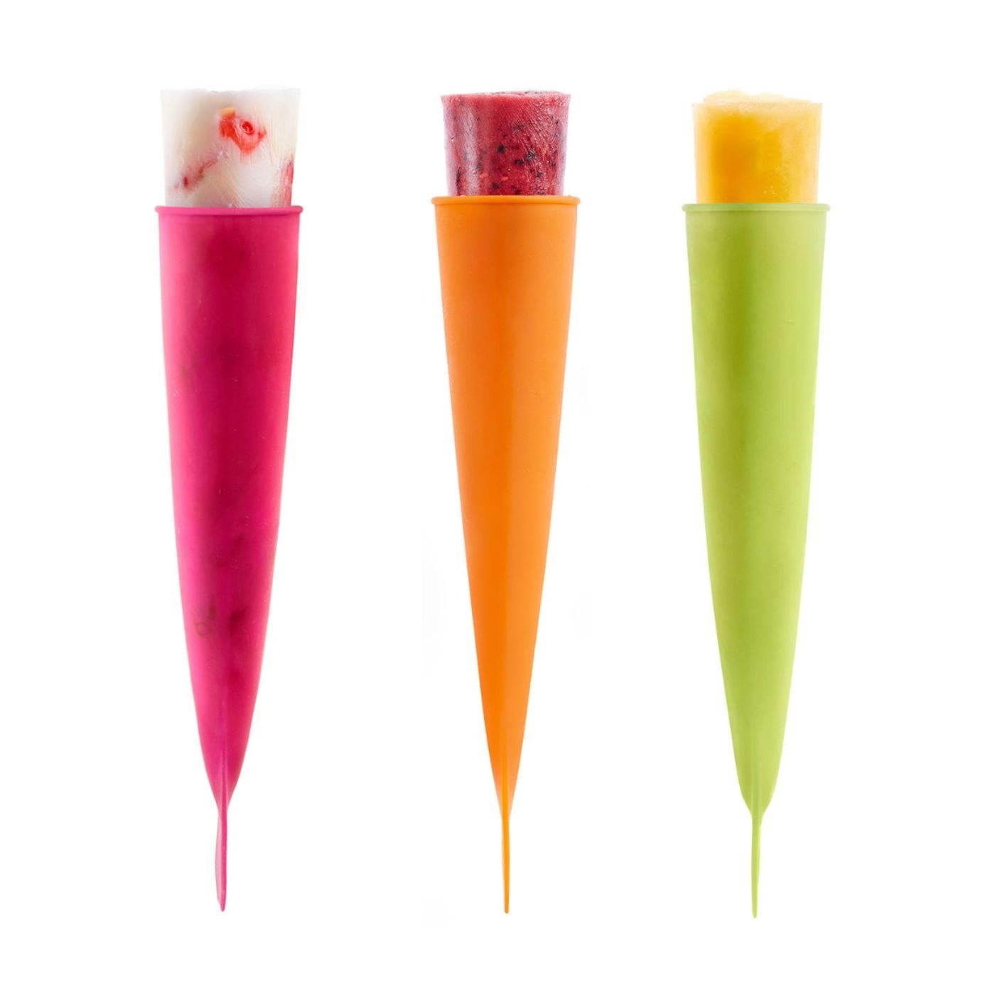 Set de 3 Moules tubes à glace en silicone